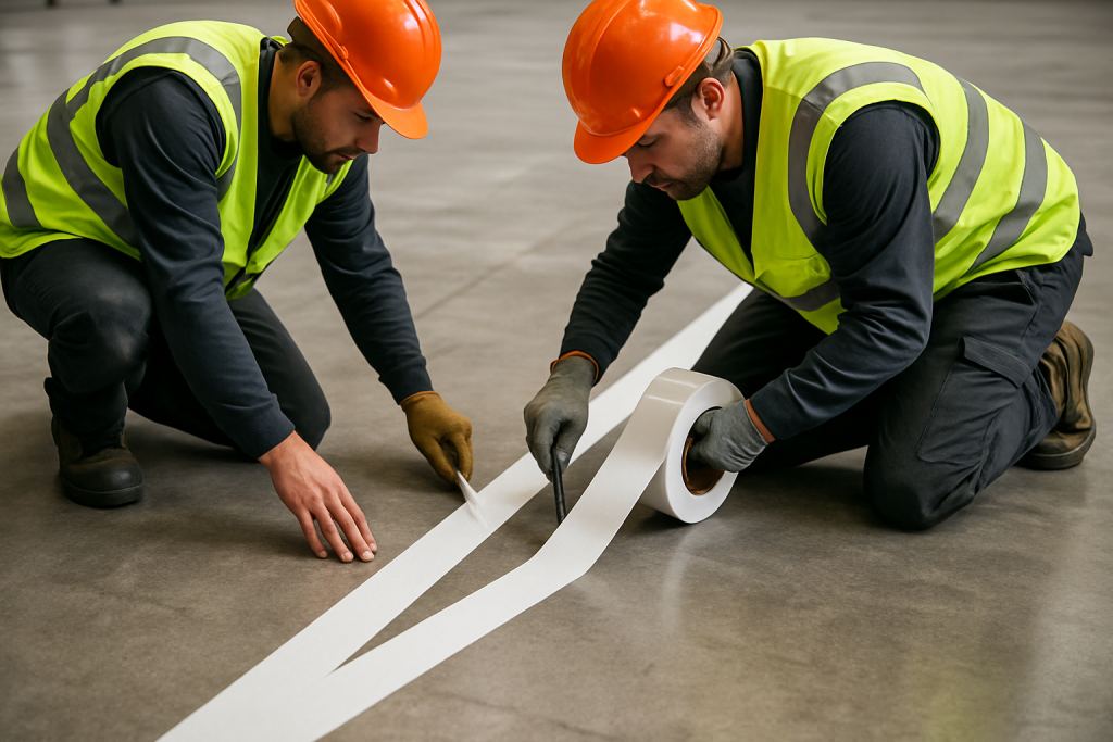 découvrez les différences de coût entre le traçage de ligne en usine avec de la peinture et l'utilisation d'adhésifs industriels pour optimiser votre budget et choisir la solution la plus adaptée.