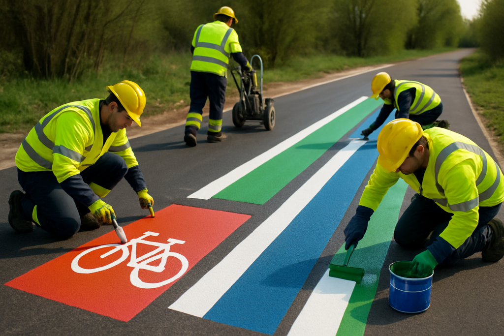 découvrez le code couleur du marquage des pistes cyclables et voies vertes pour garantir une sécurité optimale aux cyclistes et piétons.