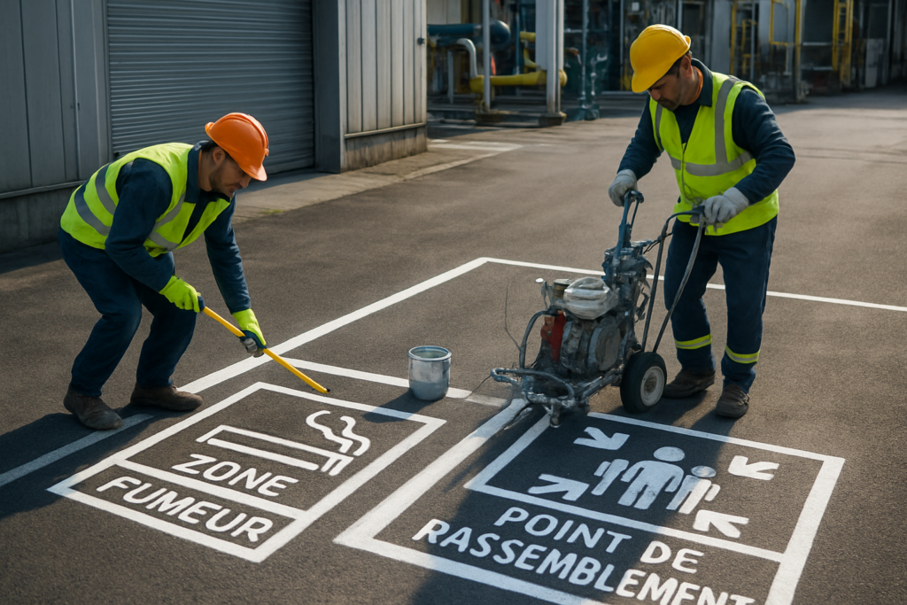 découvrez notre guide pratique sur le marquage des zones fumeurs et des points de rassemblement en entreprise, avec des conseils essentiels pour assurer sécurité et conformité.