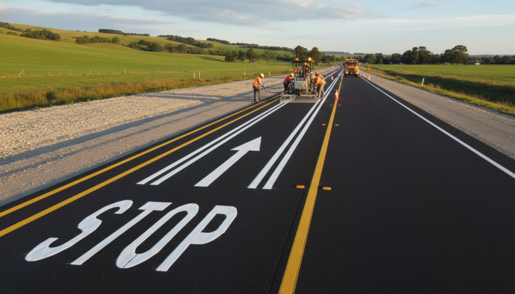 peinture marquage routier