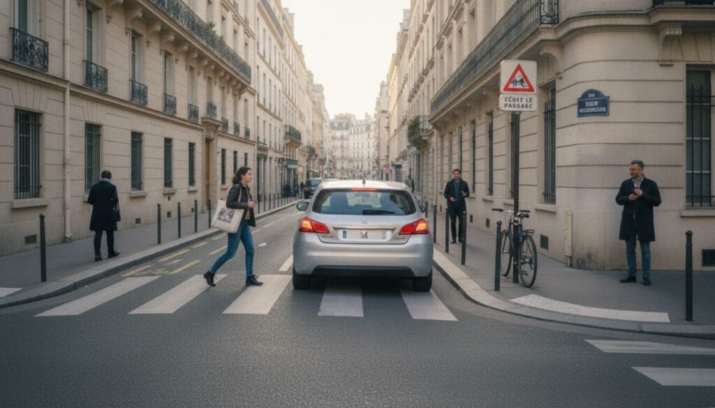 Amende passage piéton : montants, points et règles 2026